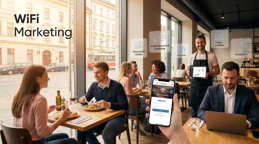 Ilustrácia WiFi marketingu